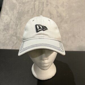 New Era Hat Men's One Size Ajdustable Gray Logo Strapback 9TWENTY Cap